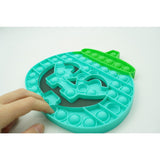 Jucarie Antistres Din Silicon Pop It Now And Flip It, 20 Cm, Dovleac Halloween
