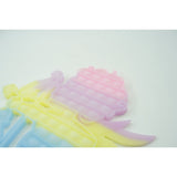 Jucarie antistres din silicon Flippy, Pop it Now and Flip It , 40x45 cm, Cupidon, Fosforescent, Multicolor - vivimall.ro