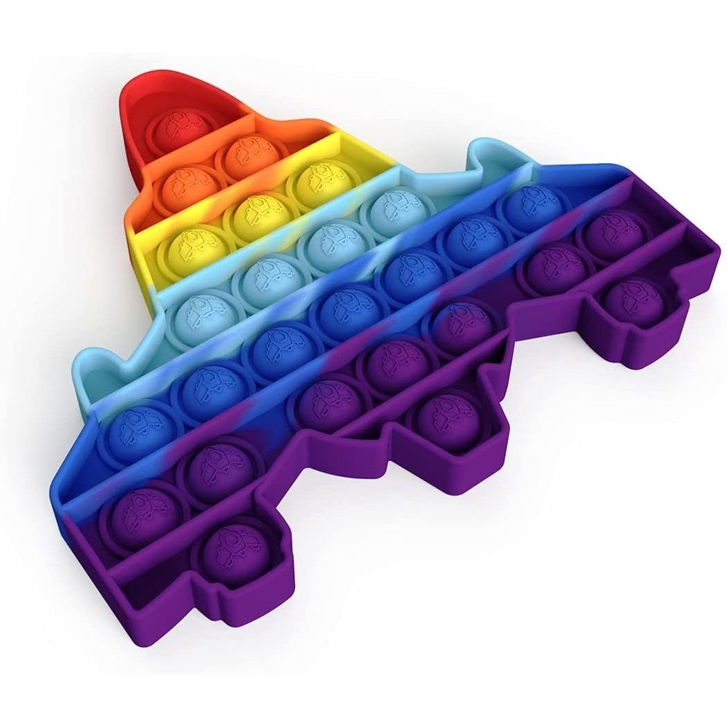Jucarie Antistres Din Silicon, Pop It Now And Flip It, Avion