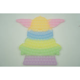 Jucarie antistres din silicon Vivimall®, Pop it Now and Flip It, Baby Yoda, 30 cm, Fosforescent, Multicolor - vivimall.ro