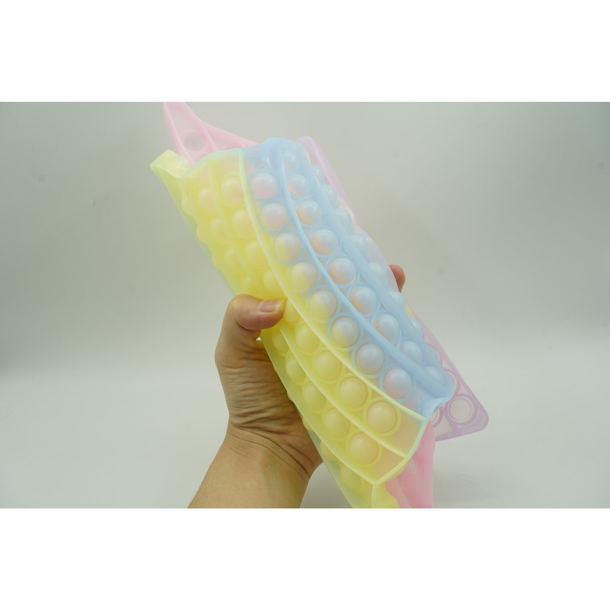 Jucarie Antistres Din Silicon, Pop It Now And Flip It, Baby Yoda, 30 Cm, Fosforescent