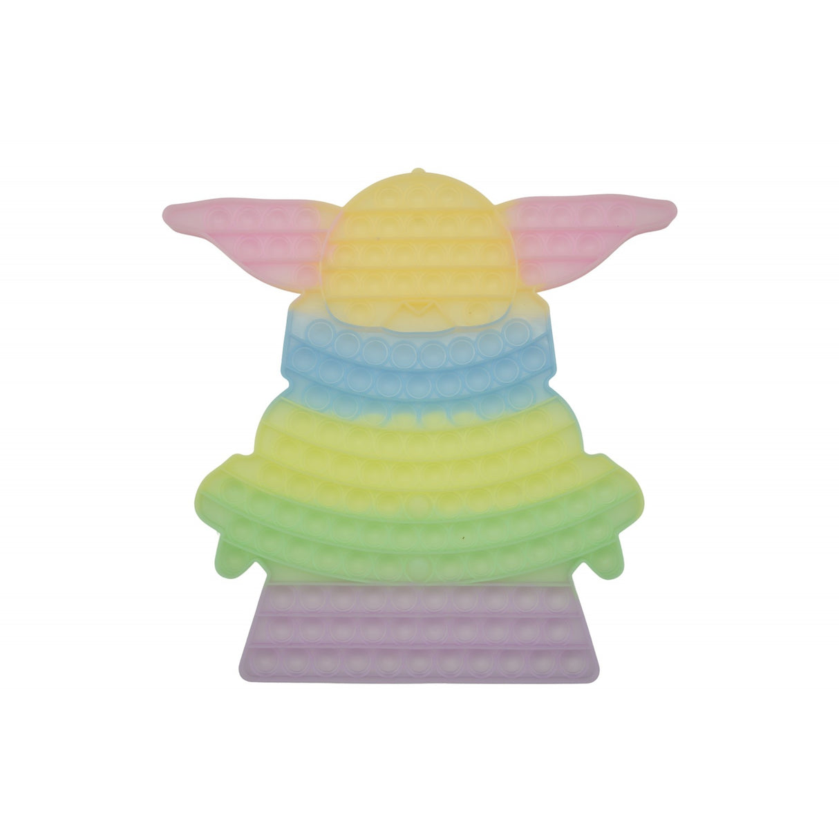 Jucarie Antistres Din Silicon, Pop It Now And Flip It, Baby Yoda, 30 Cm, Fosforescent