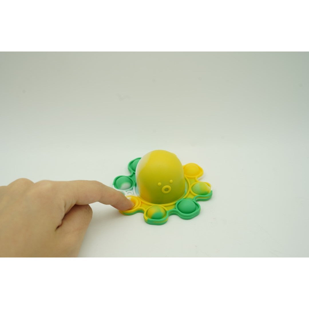 Jucarie antistres din silicon, Flippy®, Pop It Now and Flip It, Caracatita reversibila, Multicolor, V5 - vivimall.ro