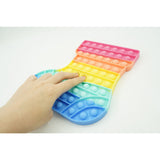 Jucarie antistres din silicon, Flippy, Pop It Now and Flip It, Ciorap Craciun, Multicolor - vivimall.ro
