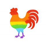 Jucarie antistres din silicon, Vivimall, Pop It Now and Flip It, Cocos, Multicolor - vivimall.ro