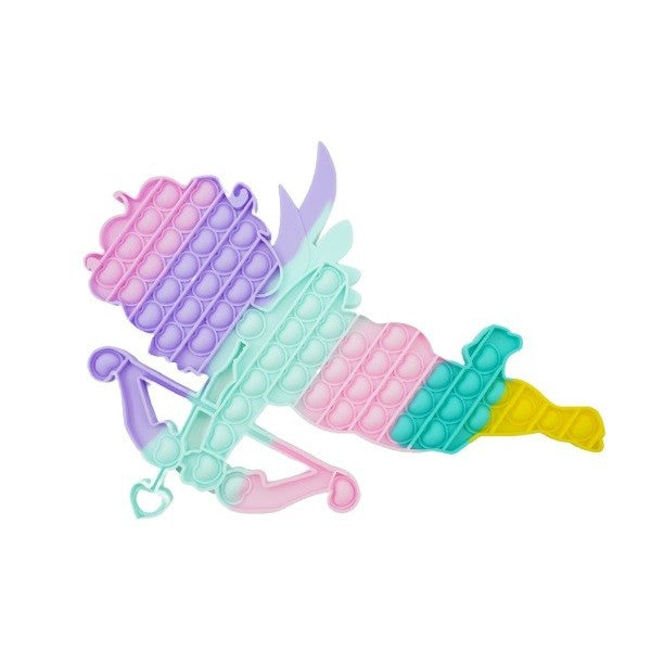 Jucarie Antistres Din Silicon, Pop It Now And Flip It, Cupidon, Multicolor, V1 - vivimall.ro