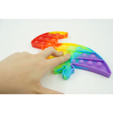 Jucarie antistres din silicon, Flippy, Pop It Now and Flip It, Dinozaur mic, Multicolor V2 - vivimall.ro