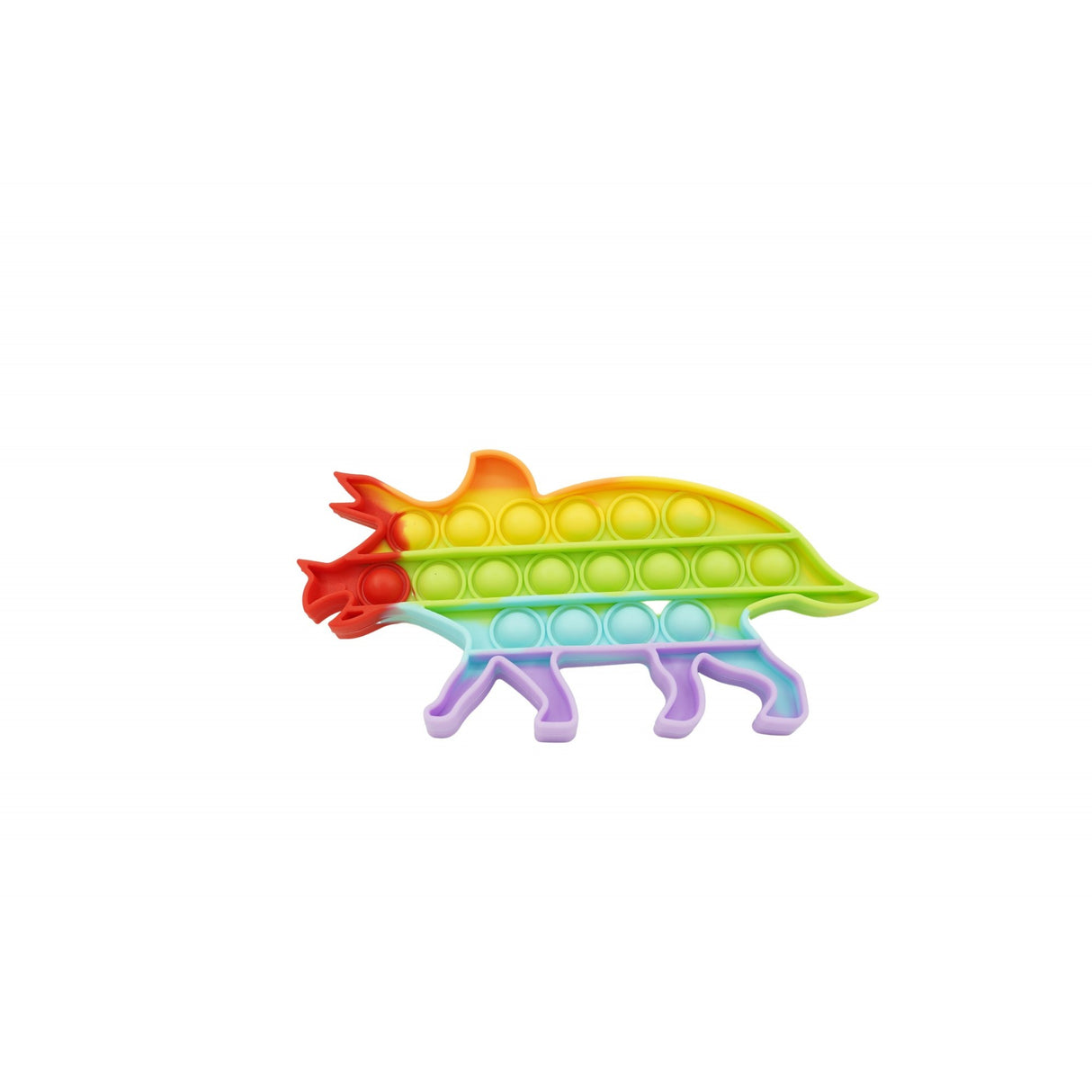 Jucarie Antistres Din Silicon, Pop It Now And Flip It, Dinozaur Mic, Multicolor V3 - vivimall.ro
