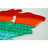 Jucarie antistres din silicon Vivimall, Pop it Now and Flip It ,Dragon ,Multicolor - vivimall.ro