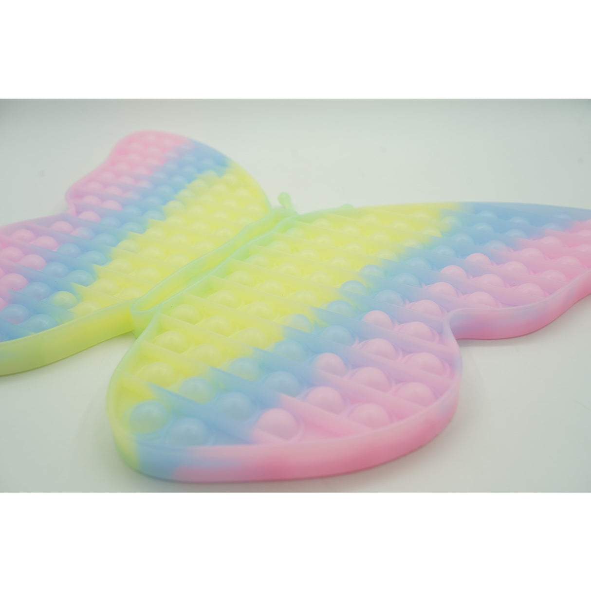 Jucarie Antistres Din Silicon, Pop It Now And Flip It, Fluture, 30 Cm, Fosforescent