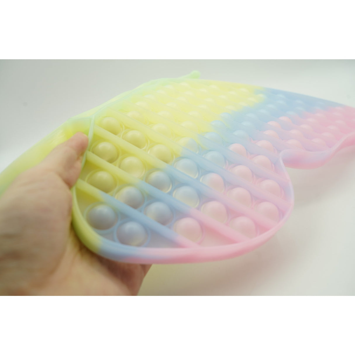 Jucarie Antistres Din Silicon, Pop It Now And Flip It, Fluture, 30 Cm, Fosforescent