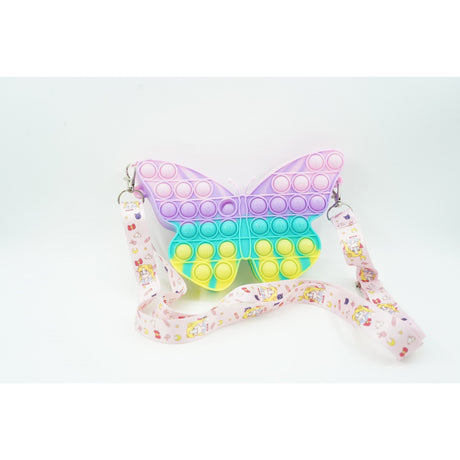 Jucarie Antistres Din Silicon, Pop It Now And Flip It, Geanta De Umar, Fluture, Macarons