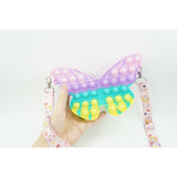 Jucarie Antistres Din Silicon, Pop It Now And Flip It, Geanta De Umar, Fluture, Macarons