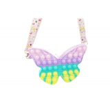 Jucarie antistres din silicon, Flippy, Pop It Now and Flip It, Geanta de umar, Fluture, Macarons - vivimall.ro