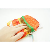Jucarie Antistres Din Silicon, Pop It Now And Flip It, Geanta De Umar, Hamburger