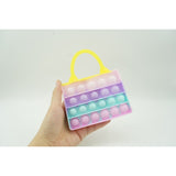 Jucarie Antistres din silicon Vivimall, Pop It Now And Flip It, Geanta de umar, Macarons - vivimall.ro