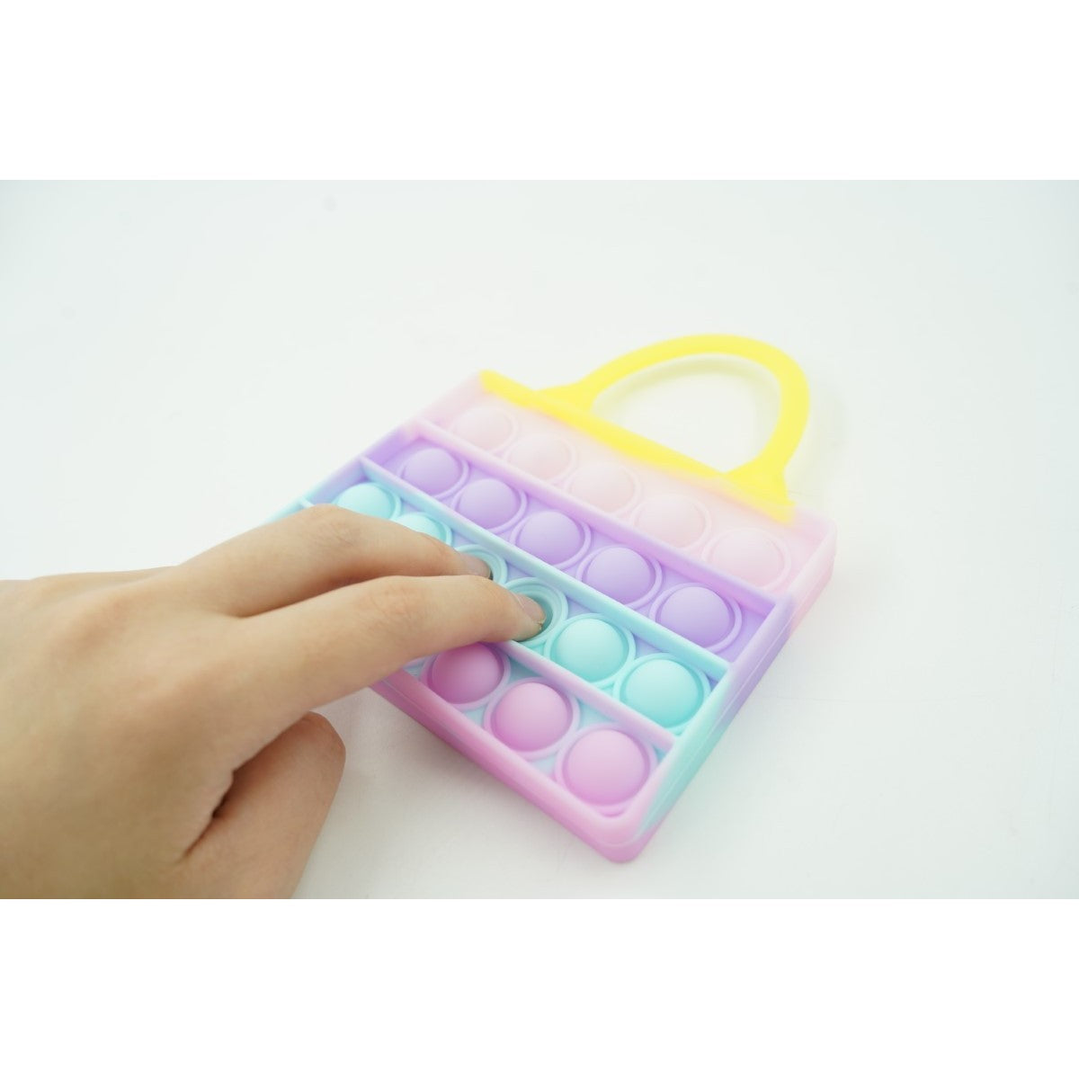 Jucarie Antistres Din Silicon Pop It Now And Flip It, Geanta De Umar, Macarons