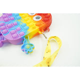 Jucarie antistres din silicon, Flippy, Pop It Now and Flip It, Geanta de umar, Minion, Multicolor - vivimall.ro