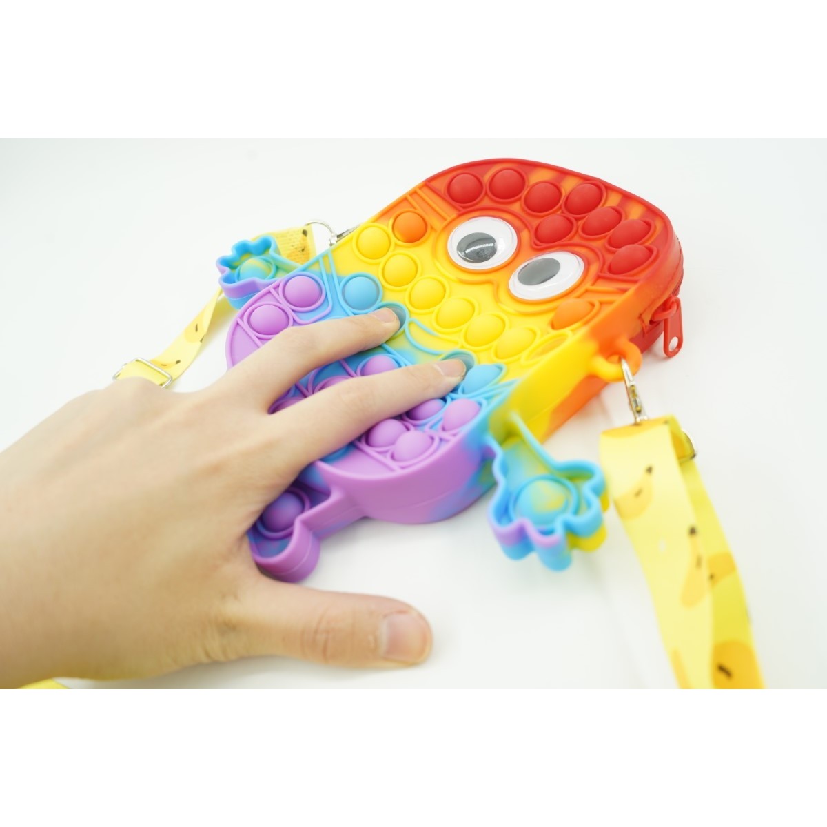 Jucarie Antistres Din Silicon, Pop It Now And Flip It, Geanta De Umar, Minion