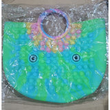 Jucarie Antistres, Vivimall, Tip Pop It Now and Flip It, Geanta, din Silicon, 28 cm, Multicolor - vivimall.ro