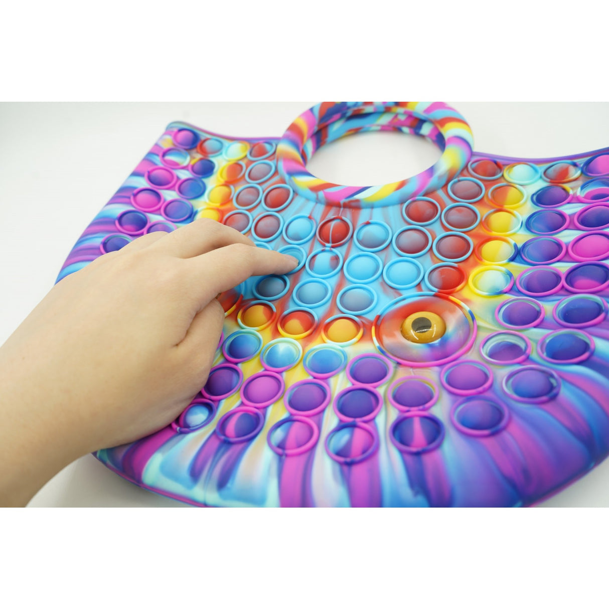 Geanta Mare Pop It 28 Cm Albastru/Mov | FlipPop