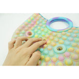 Jucarie Antistres din silicon Flippy, Pop It Now And Flip It, Geanta mare, 28 cm, Multicolor, V4 - vivimall.ro