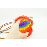 Jucarie antistres din silicon, Flippy, Pop It Now and Flip It, Geanta mica, Among Us, Multicolor - vivimall.ro