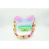 Jucarie Antistres Din Silicon, Pop It Now And Flip It, Geanta Mica, Fluturas, Macarons