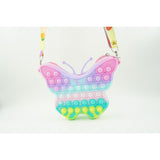 Jucarie antistres din silicon, Flippy, Pop It Now and Flip It, Geanta mica, Fluturas, Macarons - vivimall.ro