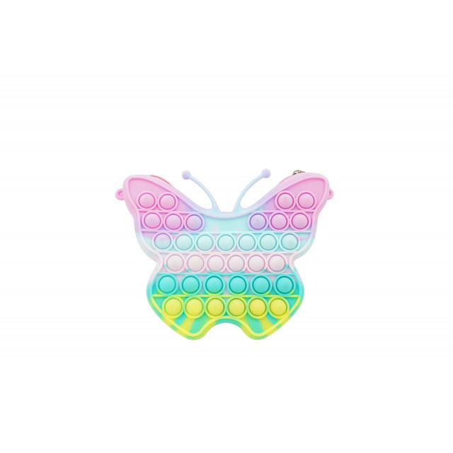Jucarie antistres din silicon, Flippy, Pop It Now and Flip It, Geanta mica, Fluturas, Macarons - vivimall.ro