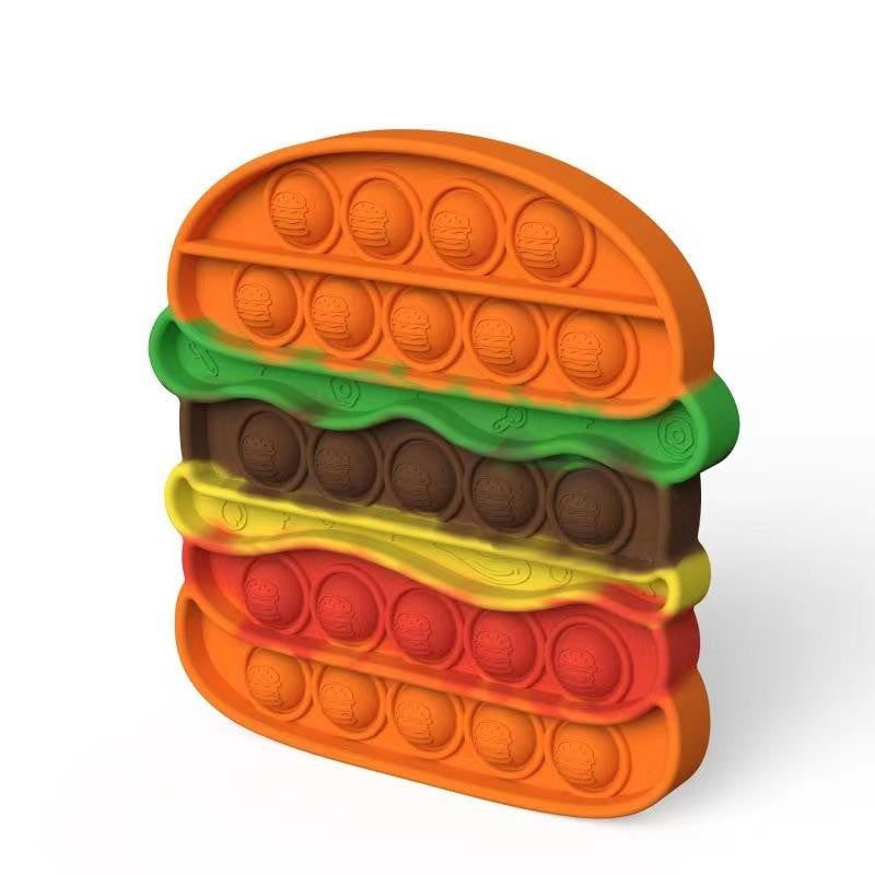 Jucarie Antistres Din Silicon, Pop It Now And Flip It, Hamburger
