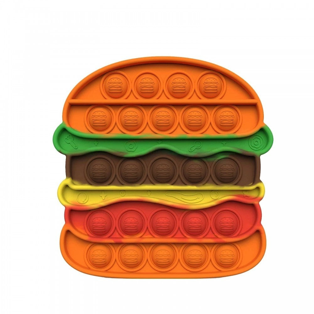 Jucarie Antistres Din Silicon, Pop It Now And Flip It, Hamburger