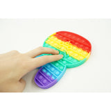 Jucarie antistres din silicon, Flippy, Pop It Now and Flip It, Iepuras, Multicolor - vivimall.ro