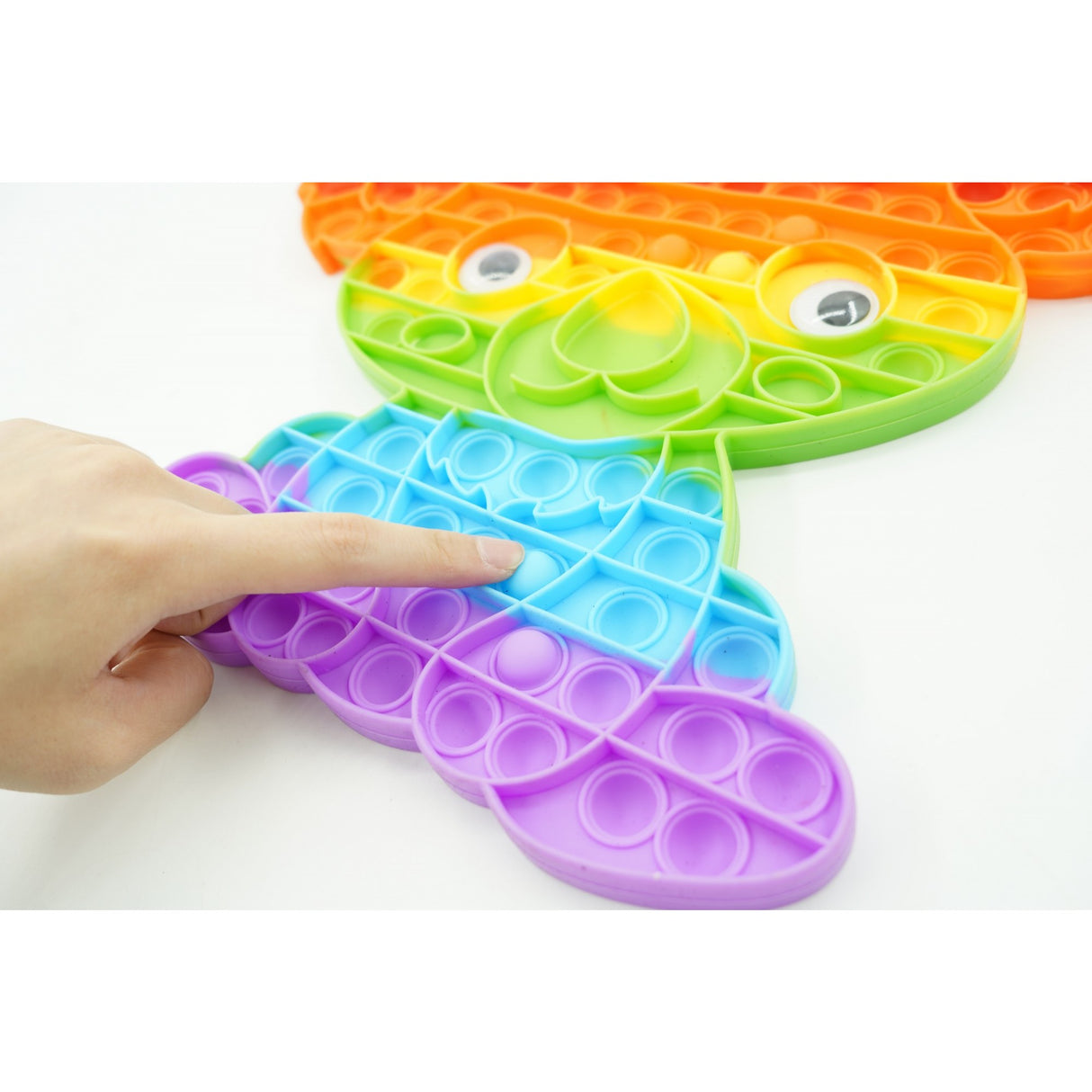 Jucarie antistres din silicon, Flippy, Pop It Now and Flip It, Koala, Multicolor - vivimall.ro