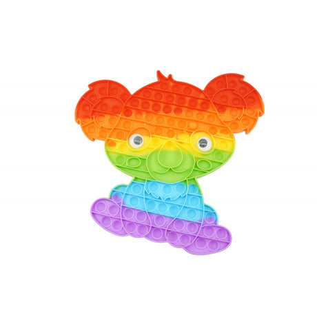 Jucarie antistres din silicon, Flippy, Pop It Now and Flip It, Koala, Multicolor - vivimall.ro