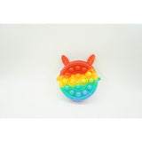 Pop It Mini Geanta Iepuras 6 Cm Curcubeu | BunnyPop 1