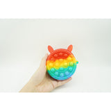 Pop It Mini Geanta Iepuras 6 Cm Curcubeu | BunnyPop 1
