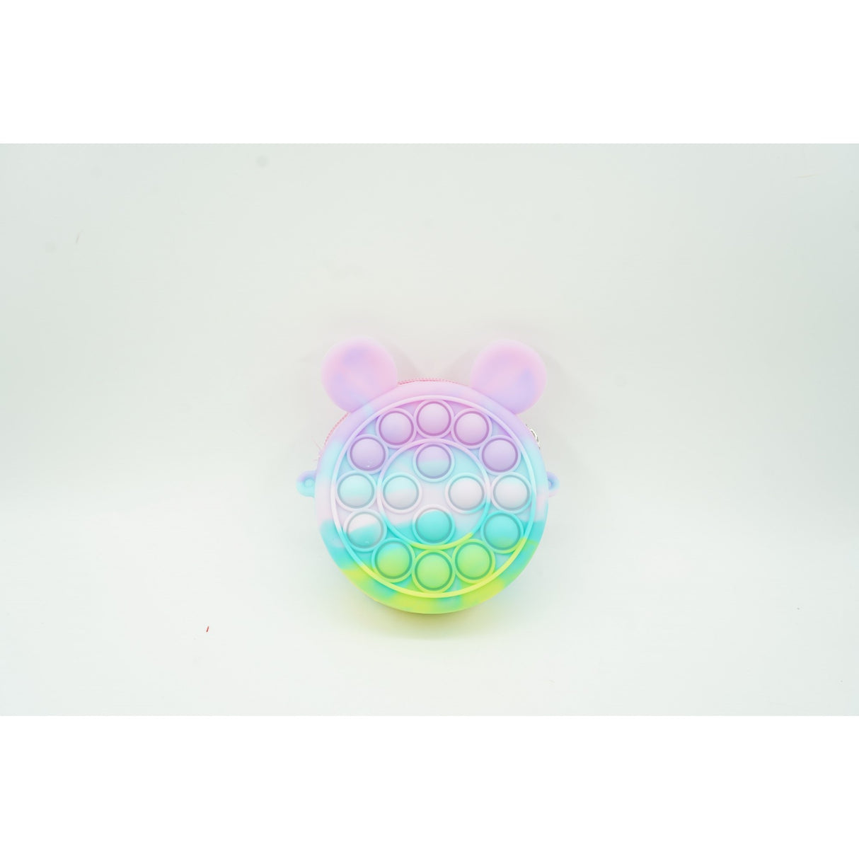 Jucarie antistres din silicon Flippy, Pop it Now and Flip It ,Mini Geanta, Mickey Mouse, 6 cm, Macarons - vivimall.ro