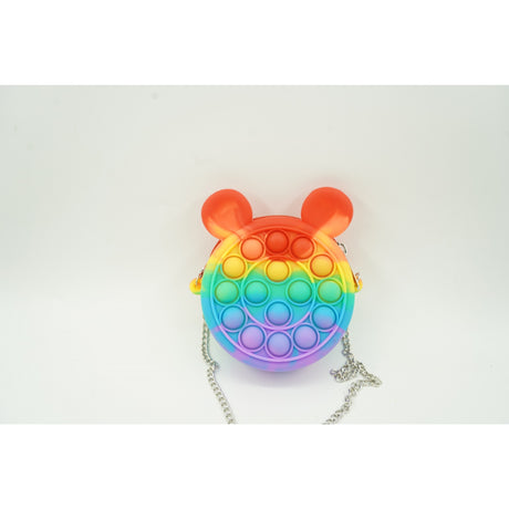 Pop It Mini Geanta Soricel 6 Cm Curcubeu | FlipFun 3