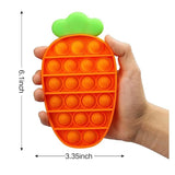 Jucarie Antistres Din Silicon Pop It Now And Flip It, Morcov