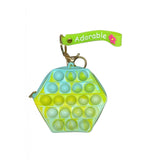Jucarie Antistres Din Silicon, Pop It Now And Flip It, Portofel Hexagon, /Bleu