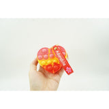 Jucarie antistres din silicon, Flippy, Pop It Now and Flip It, Portofel inima, Rosu/Galben - vivimall.ro