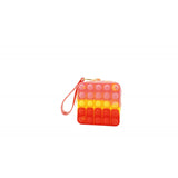 Jucarie Antistres Din Silicon, Pop It Now And Flip It, Portofel Patrat, Rosu/