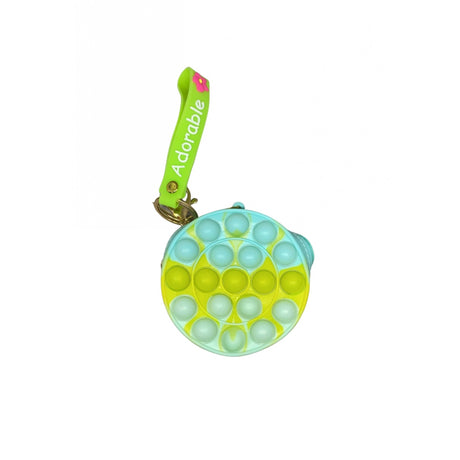 Jucarie Antistres Din Silicon, Pop It Now And Flip It, Portofel Rotund, /Bleu