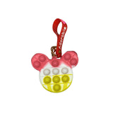 Jucarie antistres din silicon, Flippy, Pop It Now and Flip It, Portofel ursulet, Alb/Galben - vivimall.ro