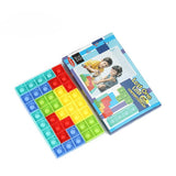 Jucarie antistres din silicon Flippy, Pop it Now and Flip It , Puzzle Soft Blocks , 10 piese, Multicolor - vivimall.ro
