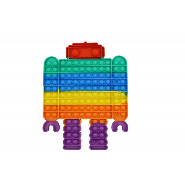 Jucarie antistres din silicon Flippy, Pop it Now and Flip It ,Robot ,Multicolor ,Model 3 - vivimall.ro
