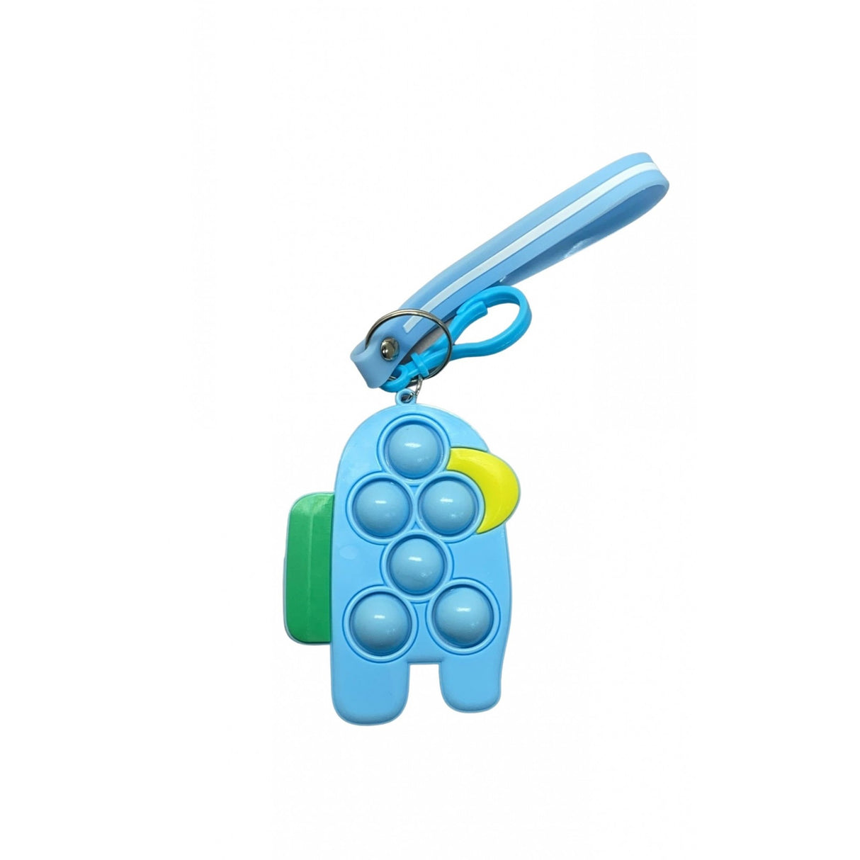 Jucarie Antistres Din Silicon, Pop It Now And Flip It, Simple Dimple, Breloc, Among Us, Bleu