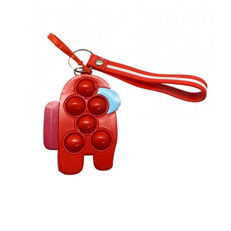 Jucarie Antistres Din Silicon, Pop It Now And Flip It, Simple Dimple, Breloc, Among Us