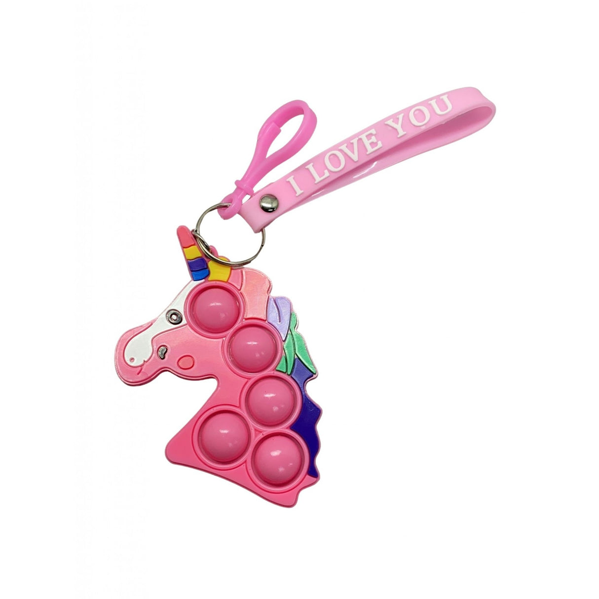 Jucarie Antistres Din Silicon, Pop It Now And Flip It, Simple Dimple, Breloc, Unicorn